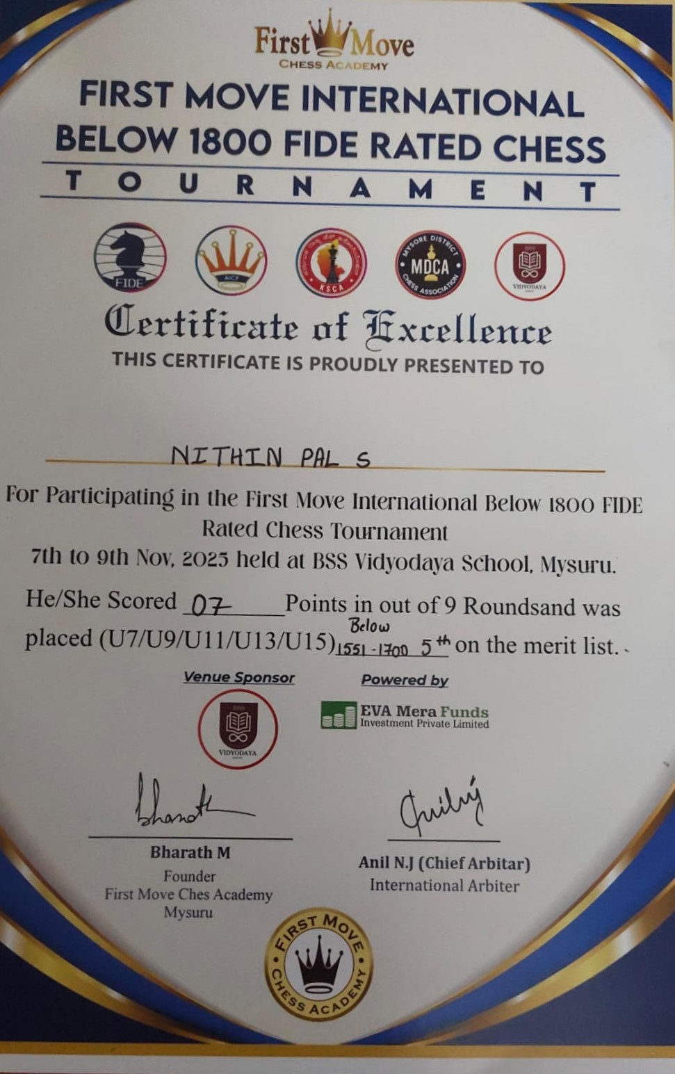 Certificate 8